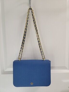 Tory Burch Emerson Shoulder Bag Regal Blue – Excellent Condition